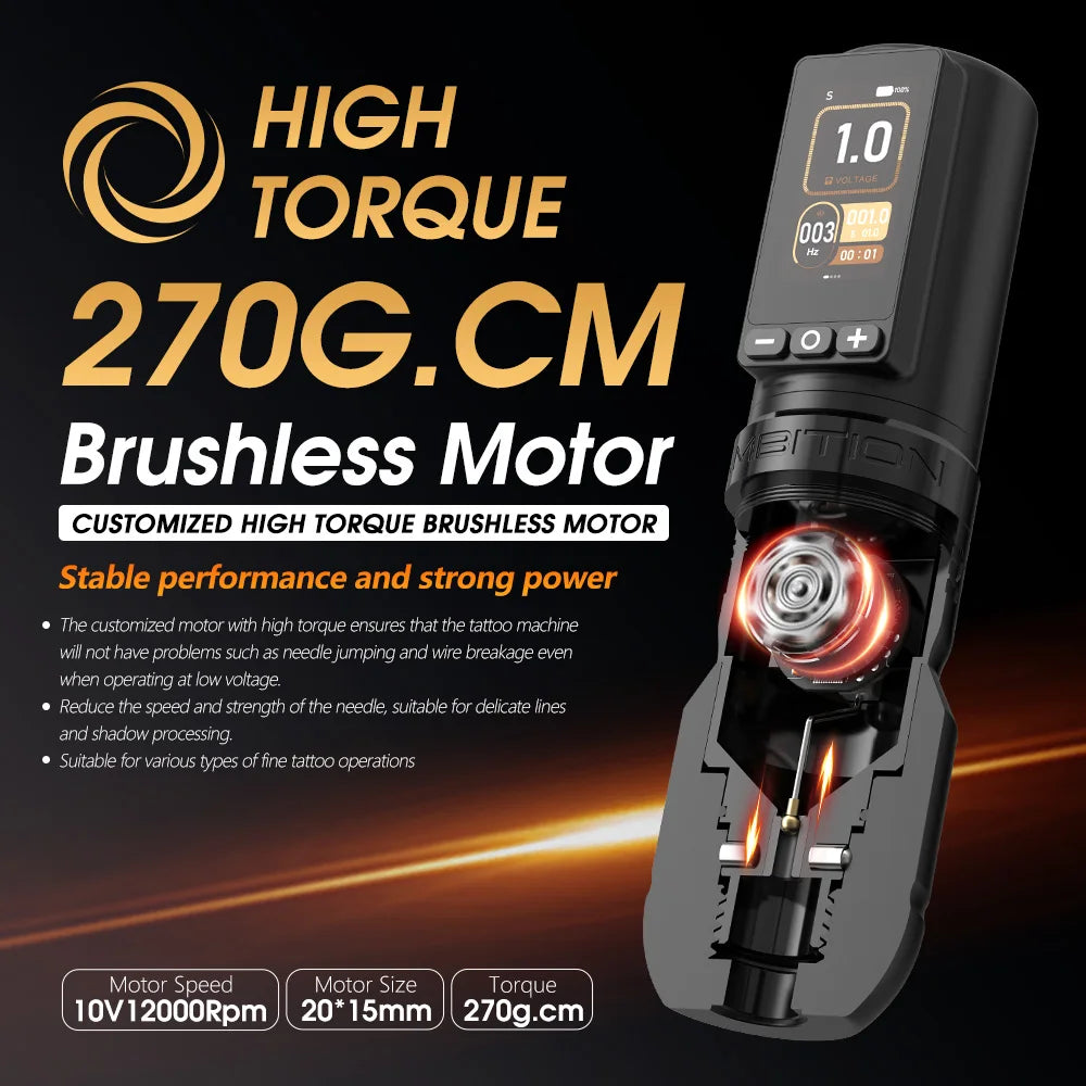 Ambition Soldier270 Wireless Tattoo Pen Machine by HitMyNeed