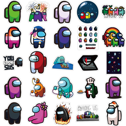 Among Us Vinyl Stickers Pack (50 Pieces) by HitMyNeed
