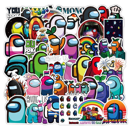 Among Us Vinyl Stickers Pack (50 Pieces) by HitMyNeed