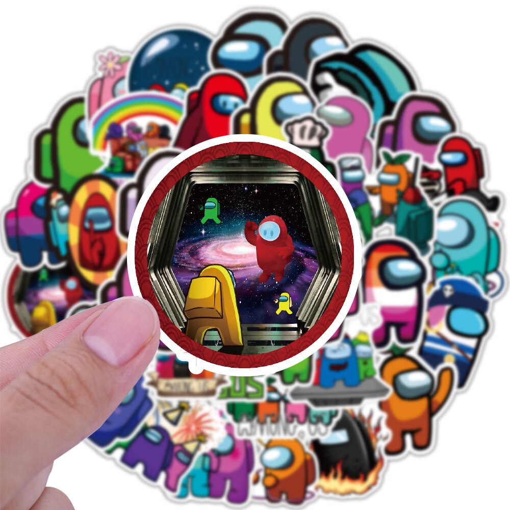 Among Us Vinyl Stickers Pack (50 Pieces) by HitMyNeed