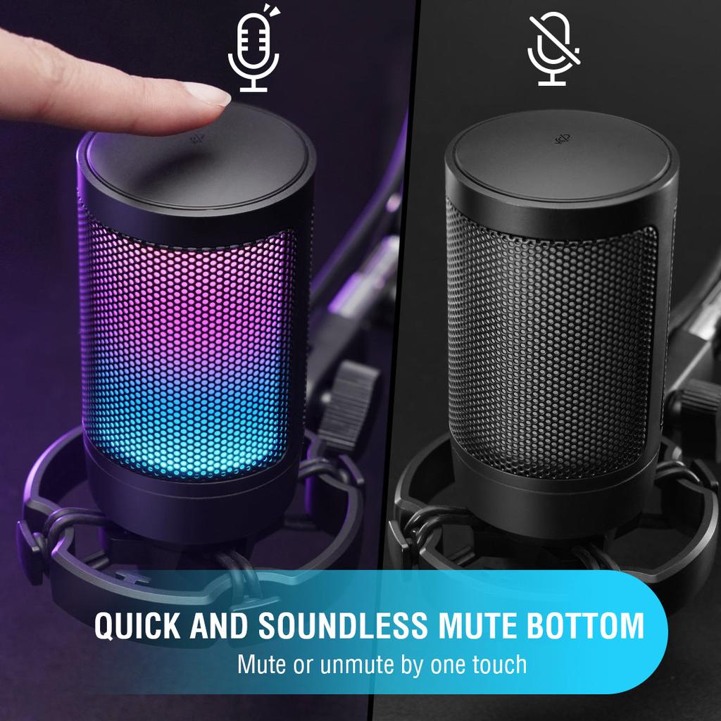 Ampligame USB Condenser Microphone for Gaming & Streaming by HitMyNeed