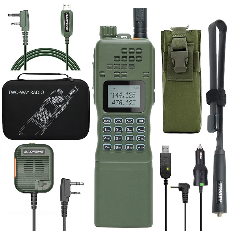 AN PRC-152 Dual Band Long Range Tactical Radio green-full-set-eu by HitMyNeed