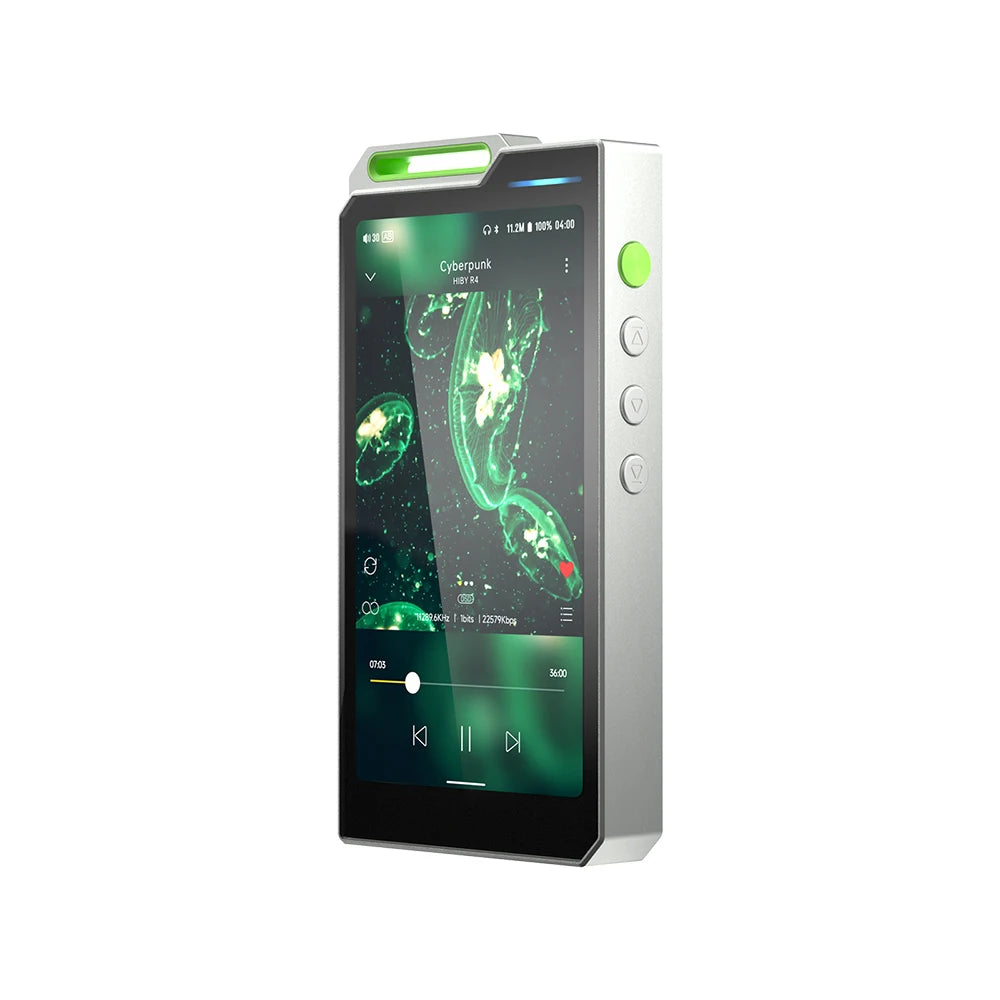 Android 12 HiFi Music Player with DSD256 & MQA 16x green by HitMyNeed