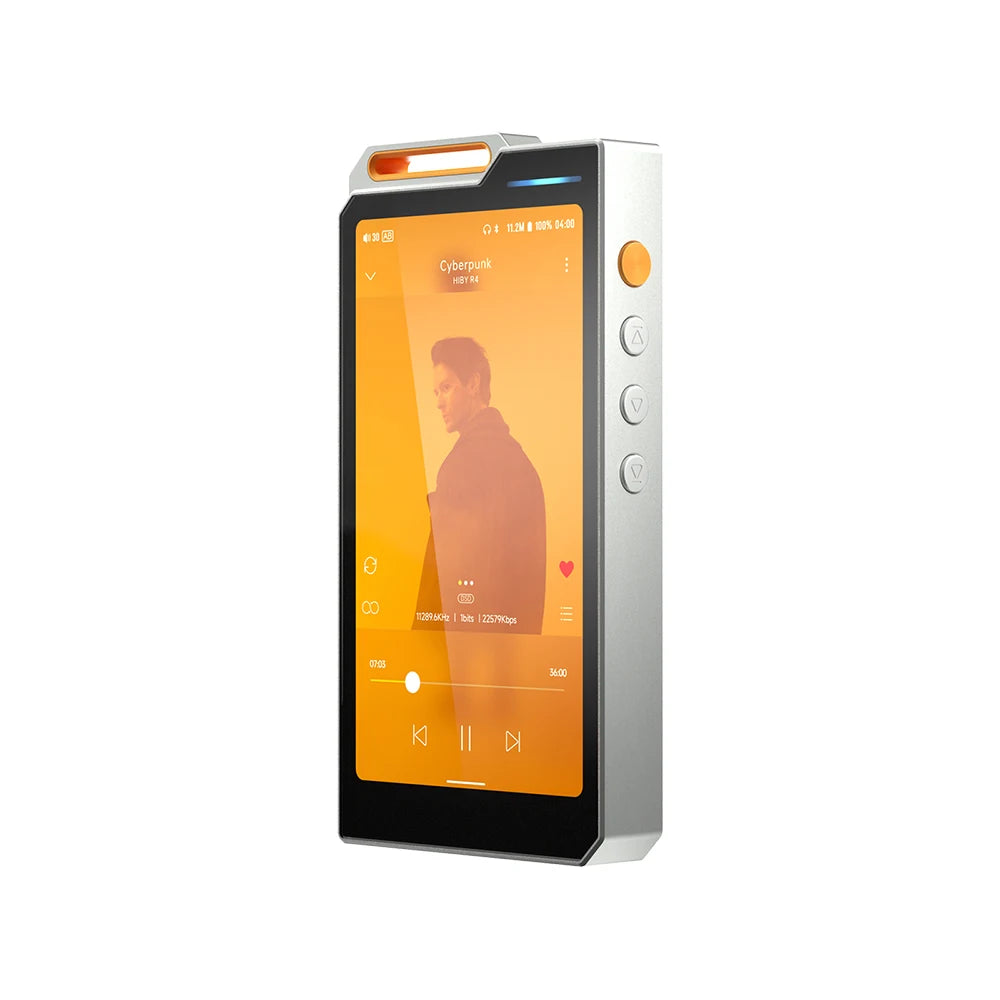 Android 12 HiFi Music Player with DSD256 & MQA 16x orange by HitMyNeed