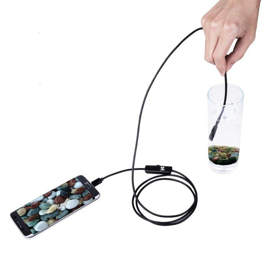 Android 3‑in‑1 USB Borescope Inspection Camera 5m 5-5mm-1-5m by HitMyNeed