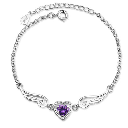 Angel Wing Cubic Zirconia Bracelet for Women by HitMyNeed