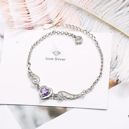 Angel Wing Cubic Zirconia Bracelet for Women by HitMyNeed