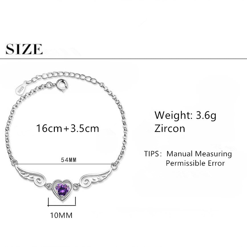 Angel Wing Cubic Zirconia Bracelet for Women by HitMyNeed