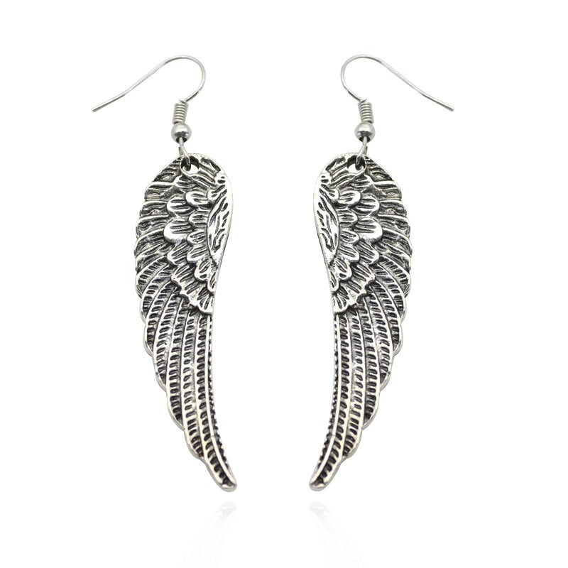 Angel Wings Drop Earrings for Women by HitMyNeed
