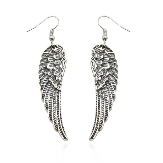 Angel Wings Drop Earrings for Women by HitMyNeed