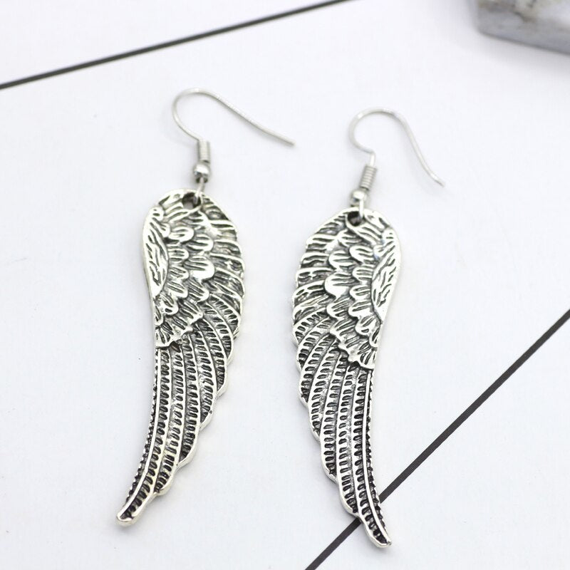 Angel Wings Drop Earrings for Women by HitMyNeed