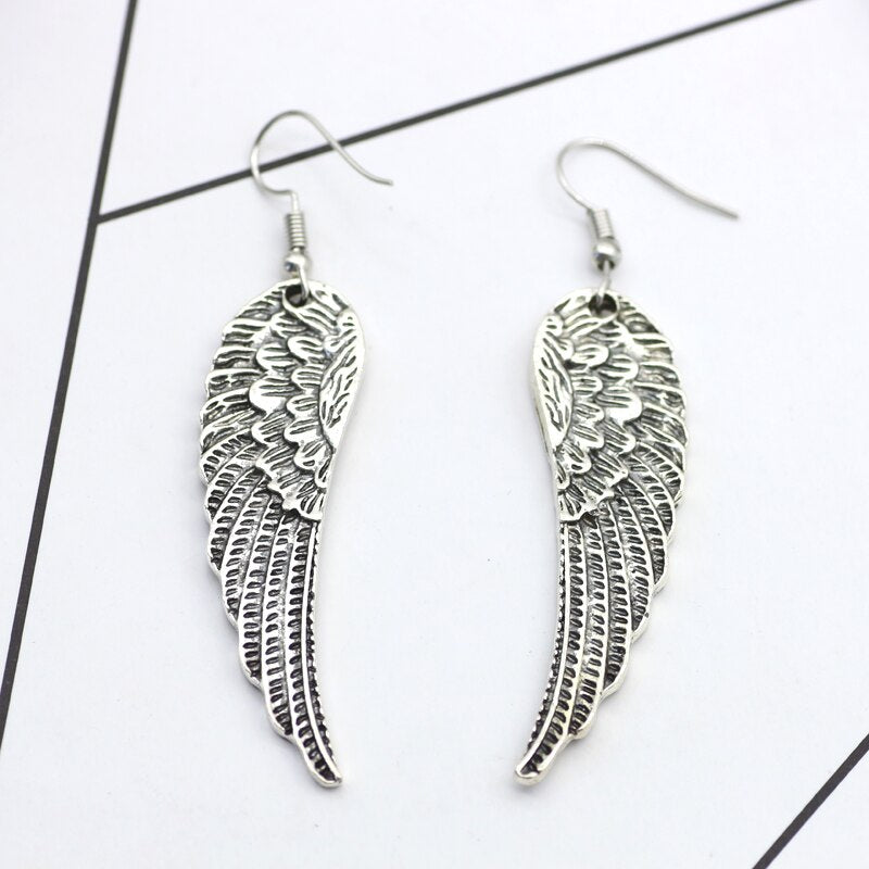 Angel Wings Drop Earrings for Women by HitMyNeed