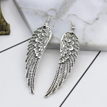 Angel Wings Drop Earrings for Women by HitMyNeed