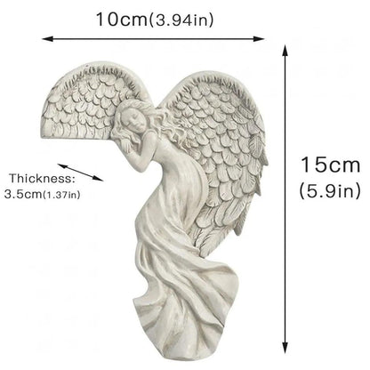 Angel Wings Resin Door & Garden Ornament by HitMyNeed
