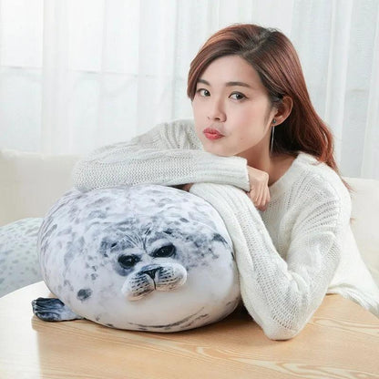 Angry Blob Seal Plush Pillow Toy by HitMyNeed