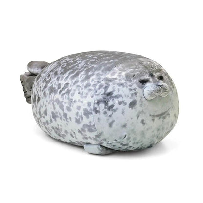 Angry Blob Seal Plush Pillow Toy 40cm angry by HitMyNeed