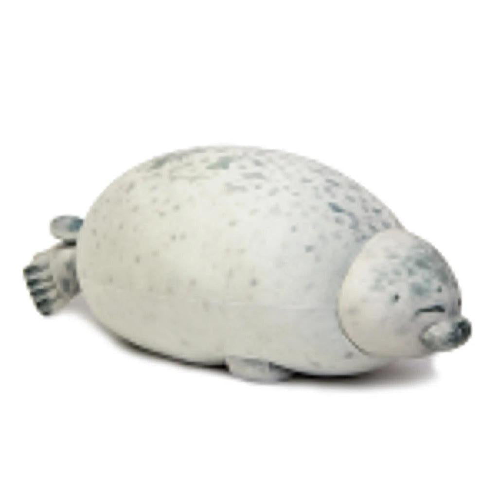 Angry Blob Seal Plush Pillow Toy 40cm happy by HitMyNeed