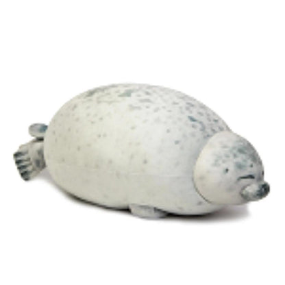 Angry Blob Seal Plush Pillow Toy 40cm happy by HitMyNeed