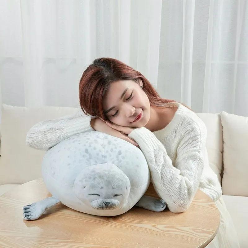 Angry Blob Seal Plush Pillow Toy by HitMyNeed