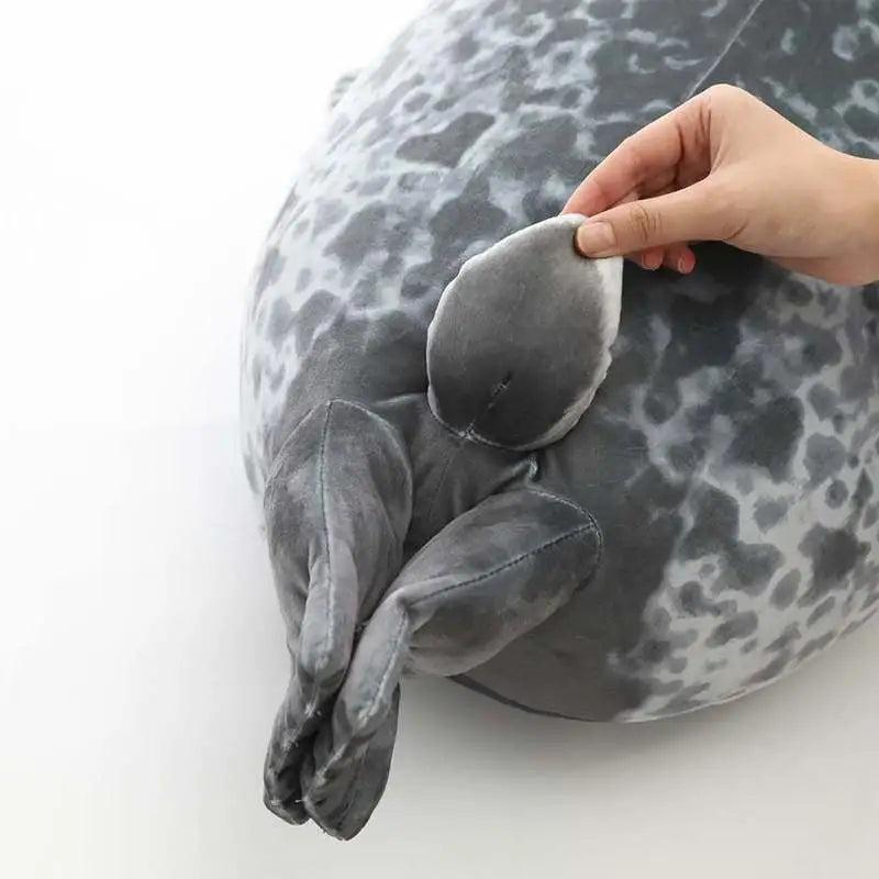 Angry Blob Seal Plush Pillow Toy by HitMyNeed