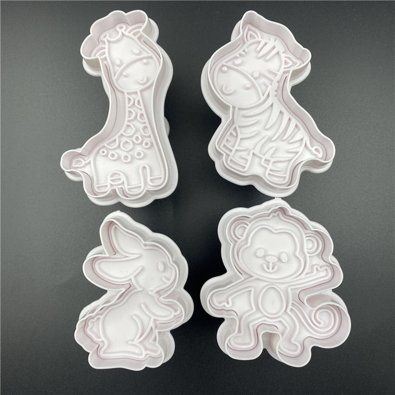 Animal Cookie Cutter Set - 4 Cute Shapes by HitMyNeed