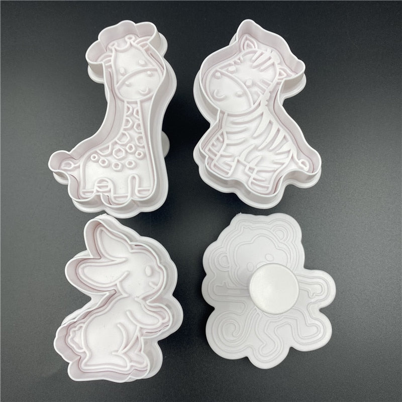 Animal Cookie Cutter Set - 4 Cute Shapes by HitMyNeed