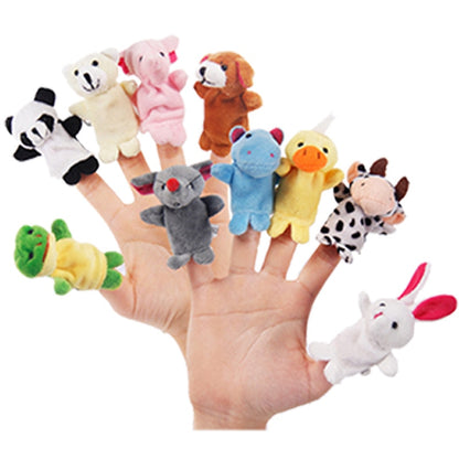 Animal Finger Puppets Educational Toy Set (10pcs) by HitMyNeed