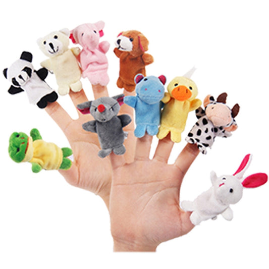 Animal Finger Puppets Educational Toy Set (10pcs) by HitMyNeed