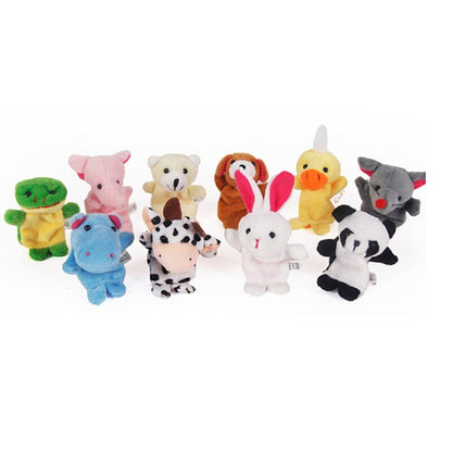 Animal Finger Puppets Educational Toy Set (10pcs) by HitMyNeed