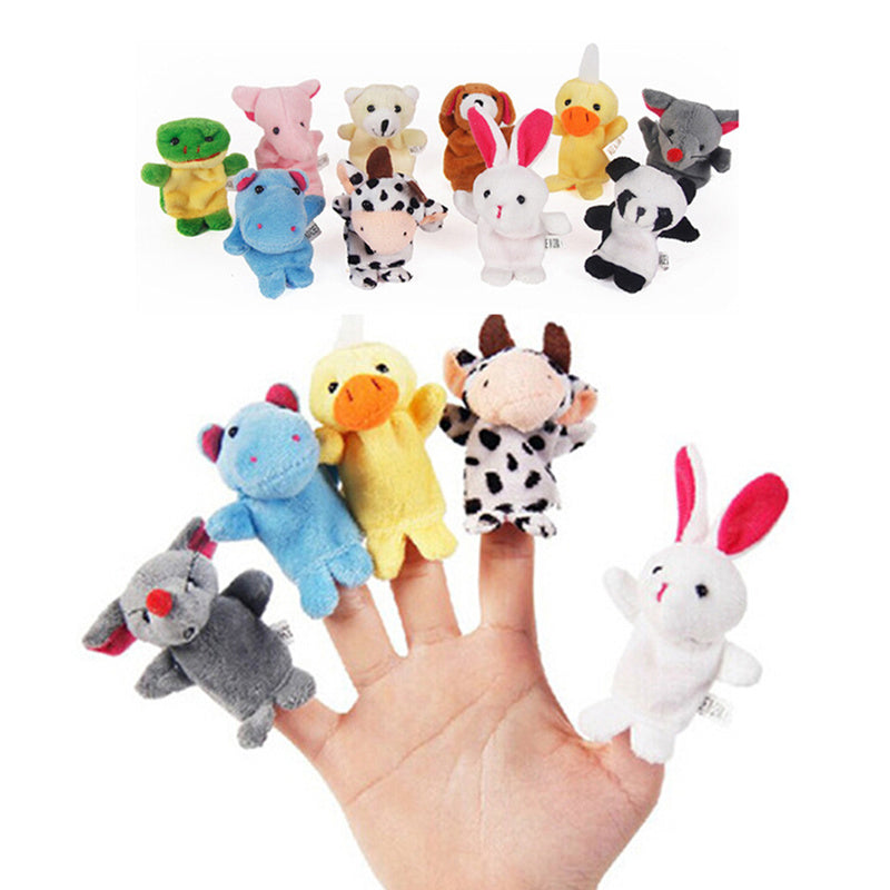 Animal Finger Puppets Educational Toy Set (10pcs) by HitMyNeed