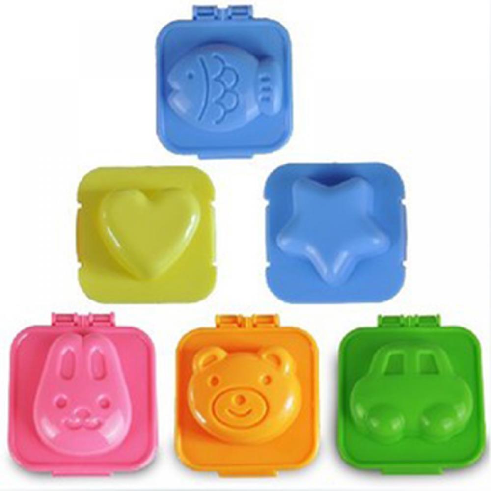 Animal-Shaped Boiled Egg Mold Set (6-Piece) by HitMyNeed