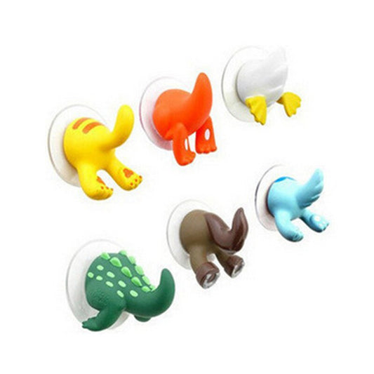 Animal Tail Suction Hooks Set of 6 by HitMyNeed