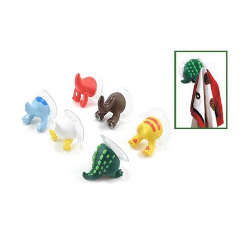 Animal Tail Suction Hooks Set of 6 by HitMyNeed