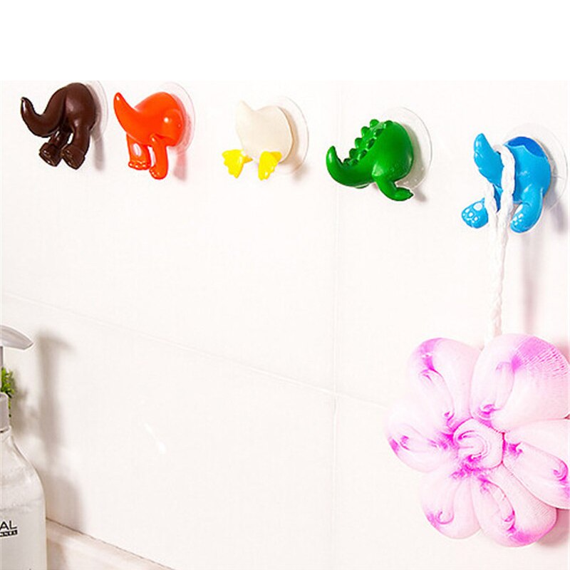 Animal Tail Suction Hooks Set of 6 by HitMyNeed