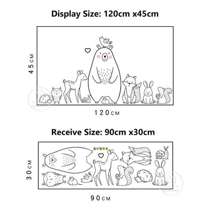 Animal Wall Stickers for Kids Rooms, PVC Decals by HitMyNeed
