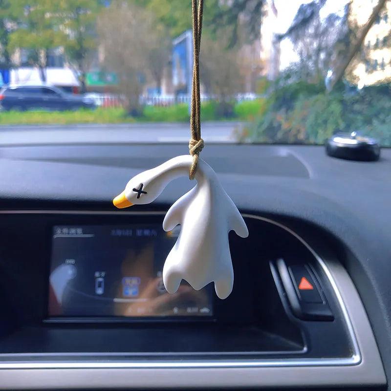 Anime Duck Car Mirror Pendant Gypsum Hanging Decor by HitMyNeed