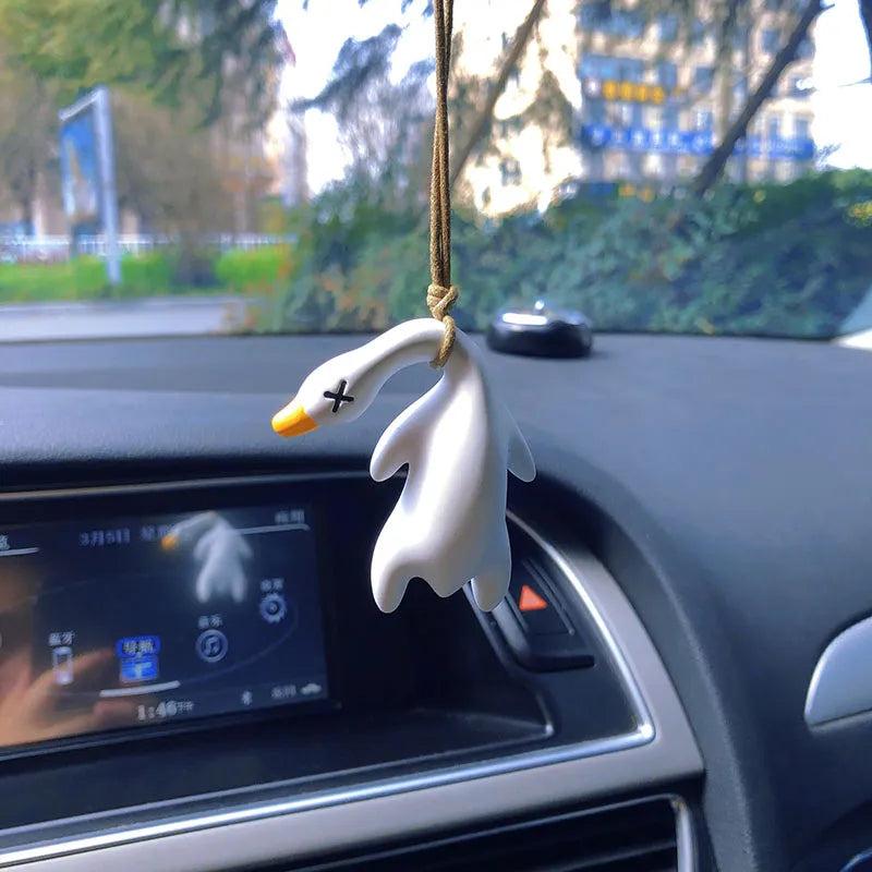 Anime Duck Car Mirror Pendant Gypsum Hanging Decor by HitMyNeed