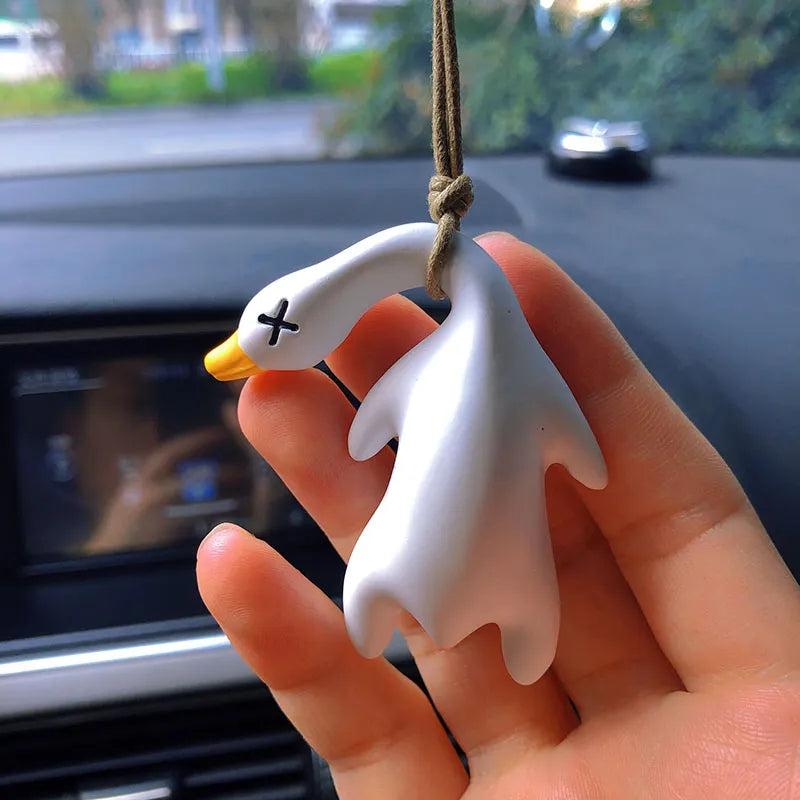 Anime Duck Car Mirror Pendant Gypsum Hanging Decor by HitMyNeed