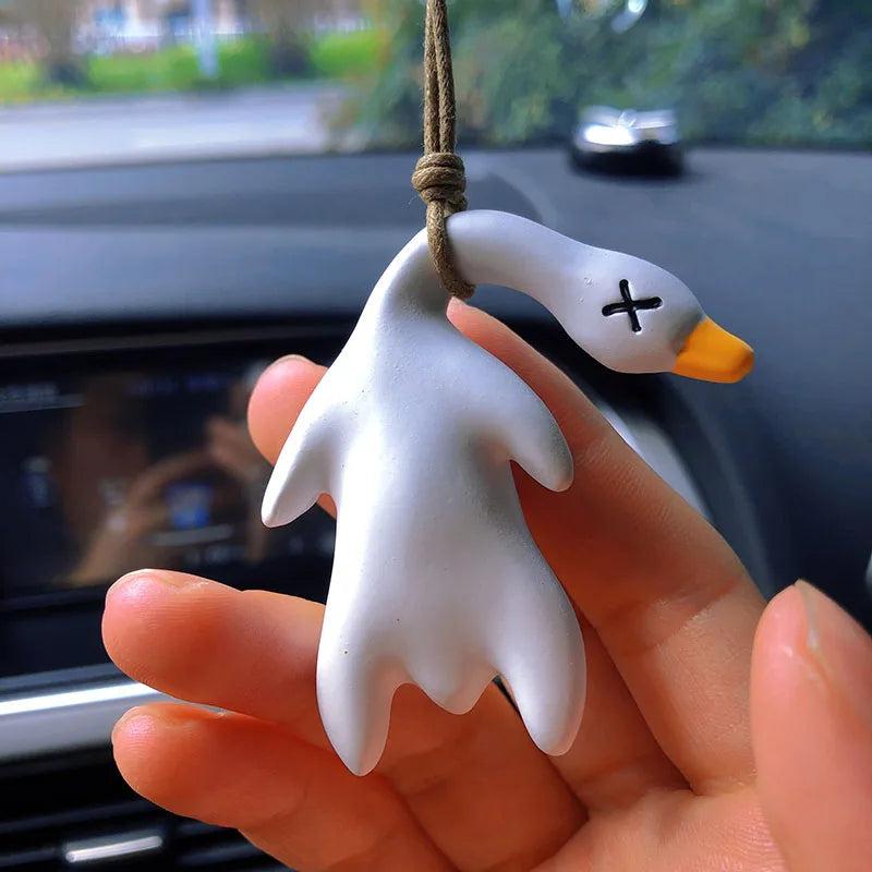 Anime Duck Car Mirror Pendant Gypsum Hanging Decor by HitMyNeed