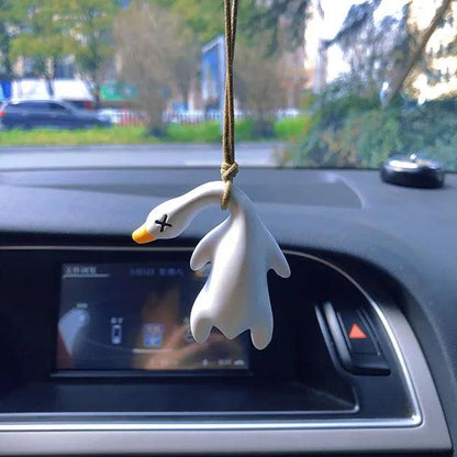 Anime Duck Car Mirror Pendant Gypsum Hanging Decor a1 by HitMyNeed