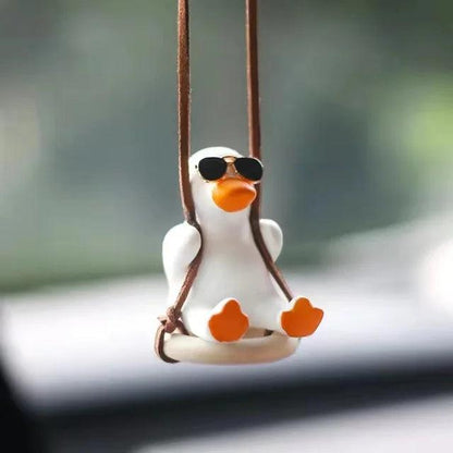 Anime Duck Car Mirror Pendant Gypsum Hanging Decor b1 by HitMyNeed