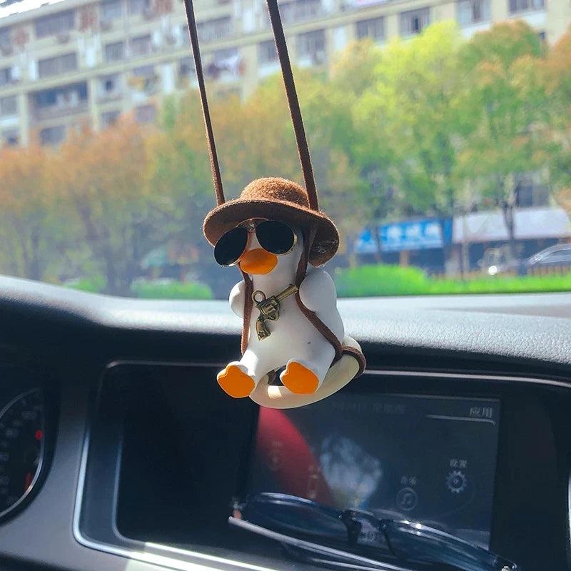 Anime Duck Car Mirror Pendant Gypsum Hanging Decor f by HitMyNeed