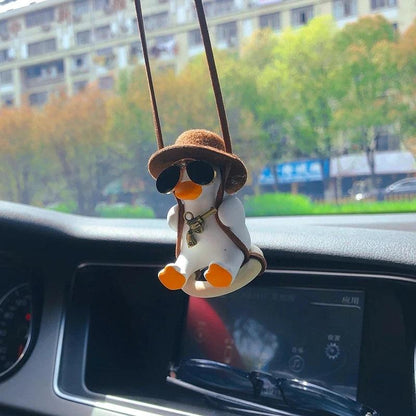 Anime Duck Car Mirror Pendant Gypsum Hanging Decor f by HitMyNeed