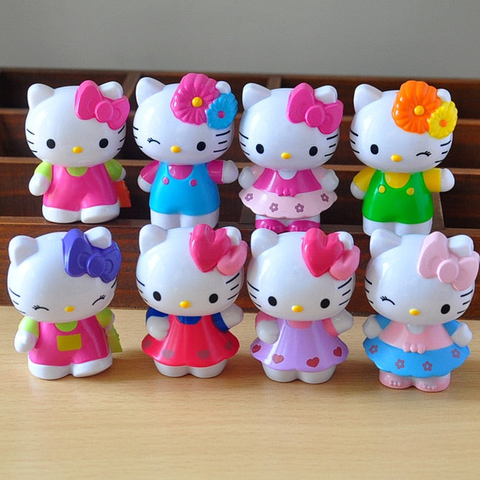 Anime Figure 8-Piece Kids Toy Set, 7 cm PVC by HitMyNeed