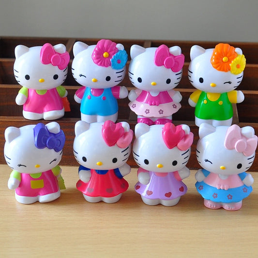 Anime Figure 8-Piece Kids Toy Set, 7 cm PVC by HitMyNeed