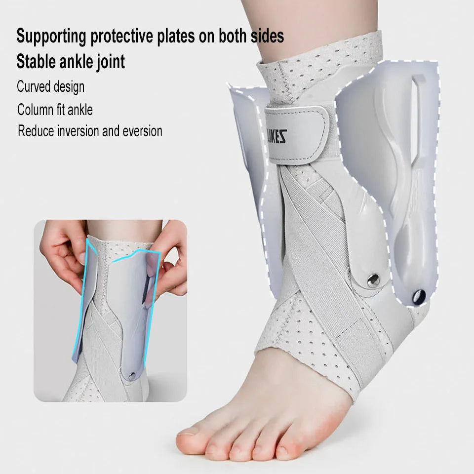 Ankle Brace with Side Stabilizers for Sprains by HitMyNeed