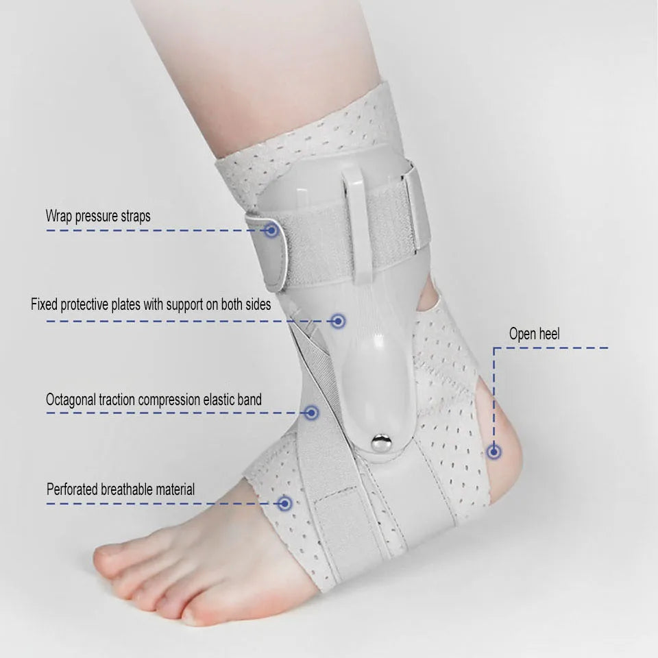 Ankle Brace with Side Stabilizers for Sprains by HitMyNeed