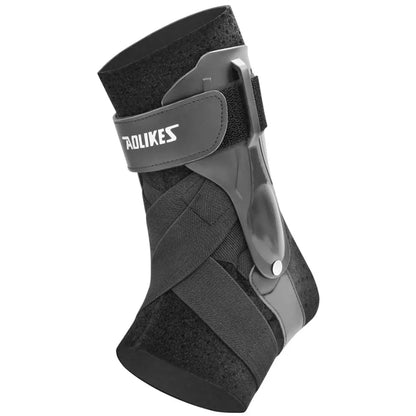 Ankle Brace with Side Stabilizers for Sprains black l by HitMyNeed