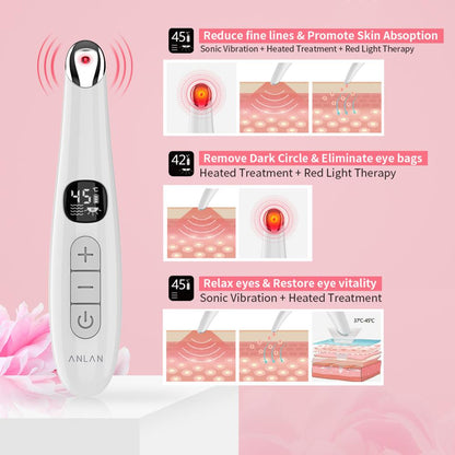 Anti Aging Under Eye Massager with Heat & Vibration by HitMyNeed