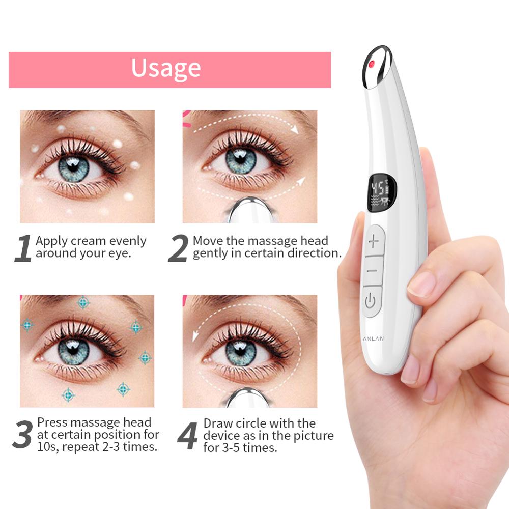 Anti Aging Under Eye Massager with Heat & Vibration by HitMyNeed